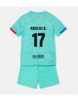 Barcelona Marcos Alonso #17 Kolmaspaita Lasten 2023-24 Lyhythihainen (+ shortsit)